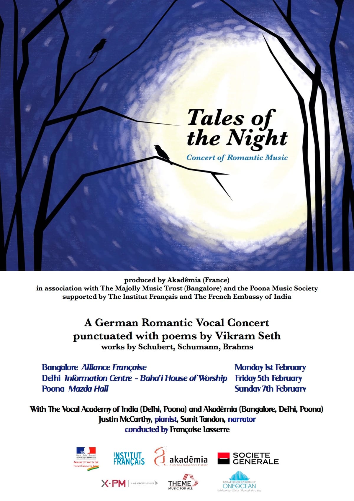 ‘Tales of the Night’ Concert Series in Bangalore, New Delhi and Pune from 1st – 7th February 2016