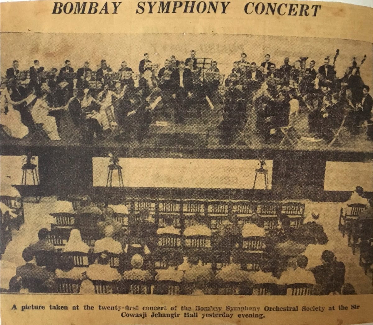 A Symphony Orchestra in Bombay