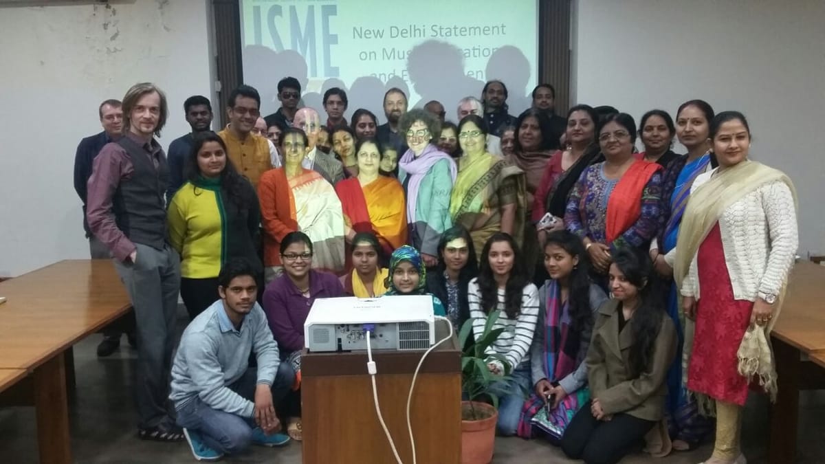 The International Society for Music Education (ISME) to organize its first ever South Asia Regional Conference in India