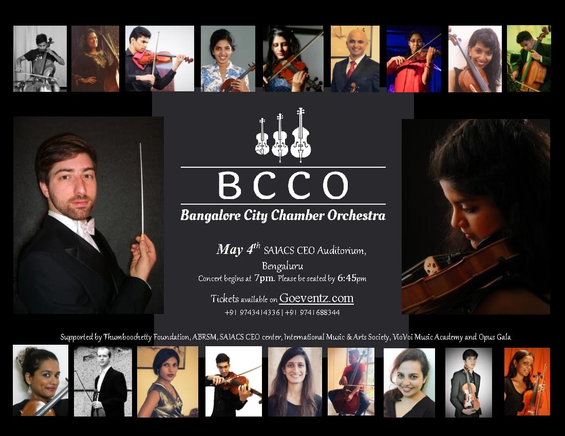 Season 2018 of the Bangalore City Chamber Orchestra (BCCO)