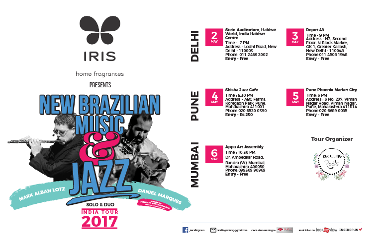 NEW BRAZILIAN MUSIC INDIA TOUR | 2-6 MAY 2017