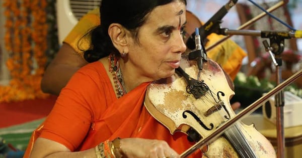 Three generations of the brightest Carnatic violinists have trained under this one legend